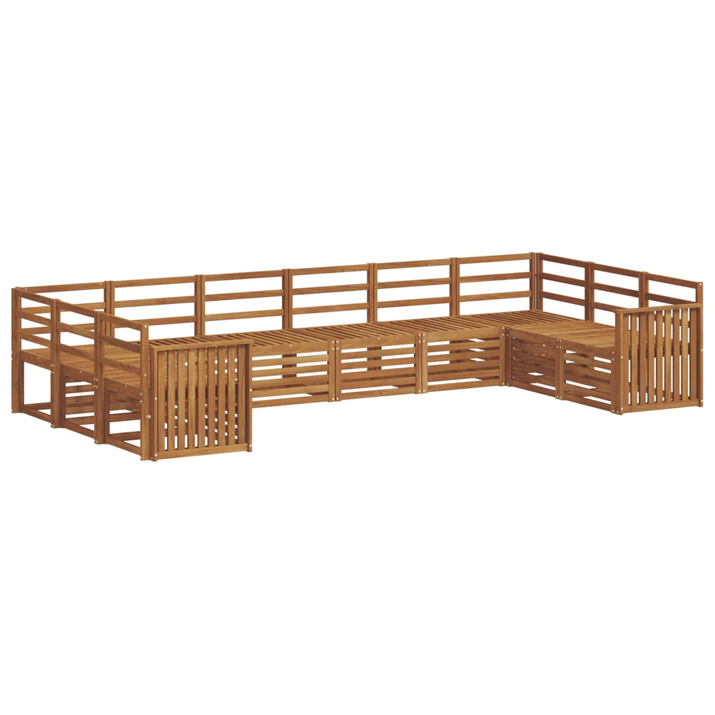 Set divano sezionale 10 pcs Naturale