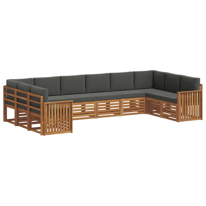 Set divano sezionale con cuscino 10 pcs Naturale e Antracite | homemem39