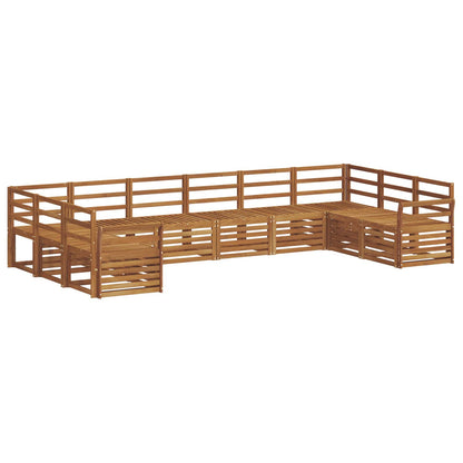 Set divano sezionale 10 pcs Naturale