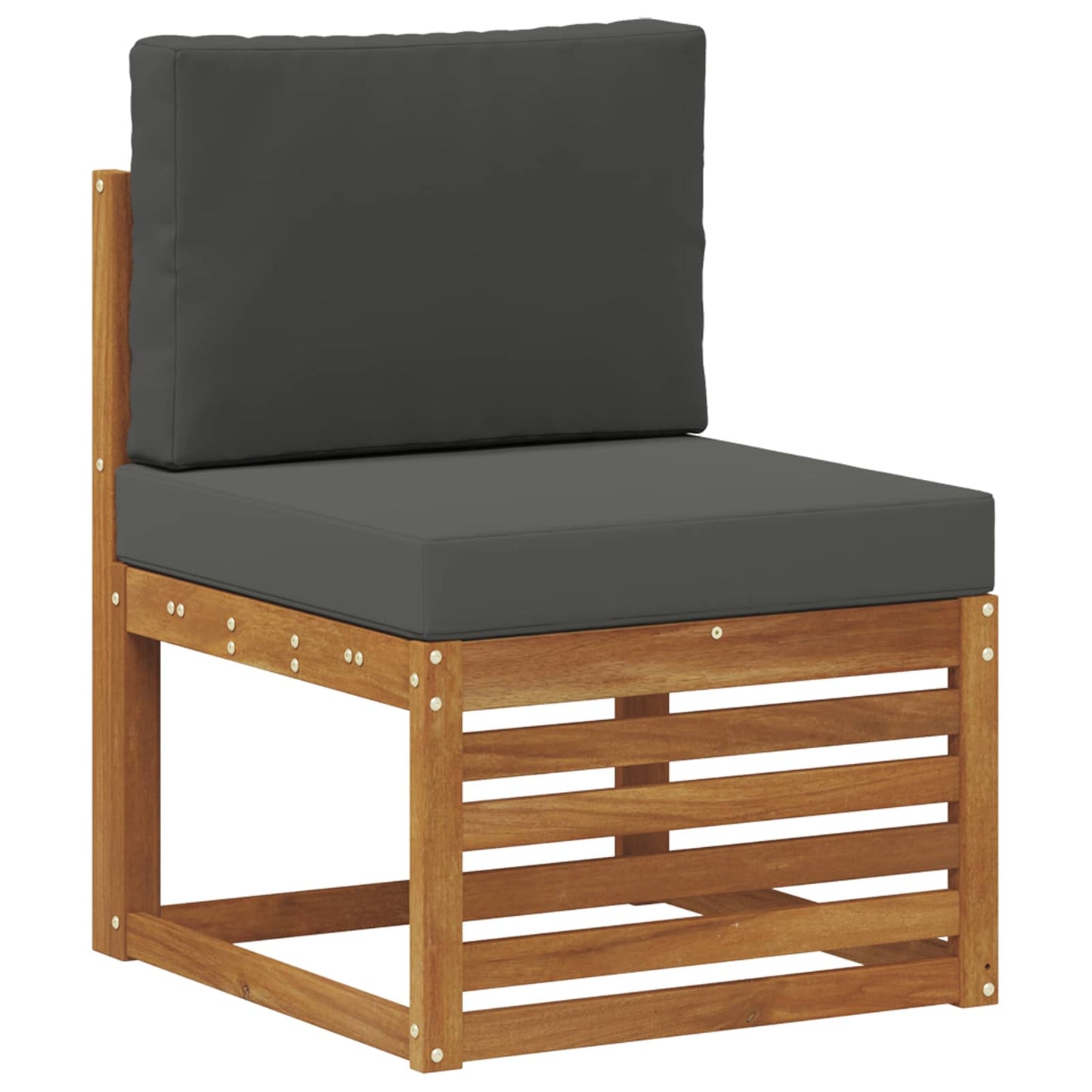 Set di divani da esterno 11 pcs Naturale e Antracite | homemem39