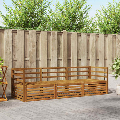 Set di divani da esterno 3 pcs Naturale