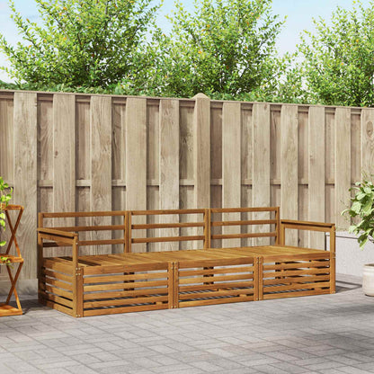 Set di divani da esterno 3 pcs Naturale | homemem39
