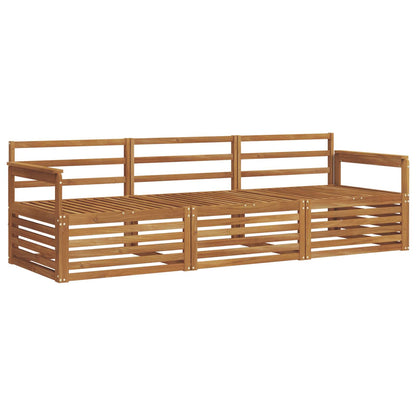 Set di divani da esterno 3 pcs Naturale