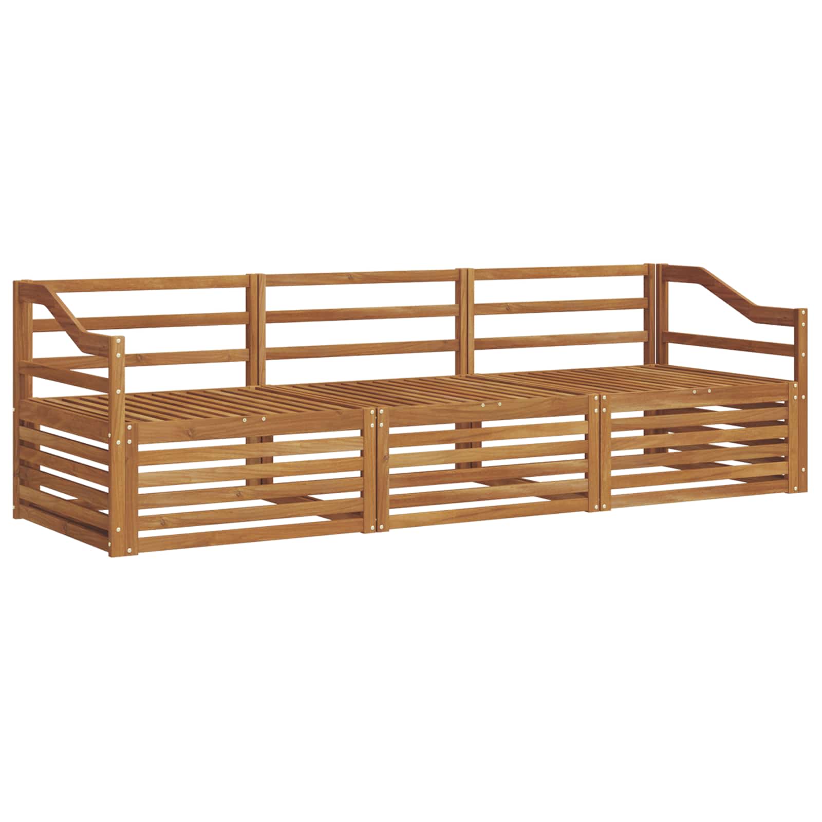 Set di divani da esterno 3 pcs Naturale | homemem39