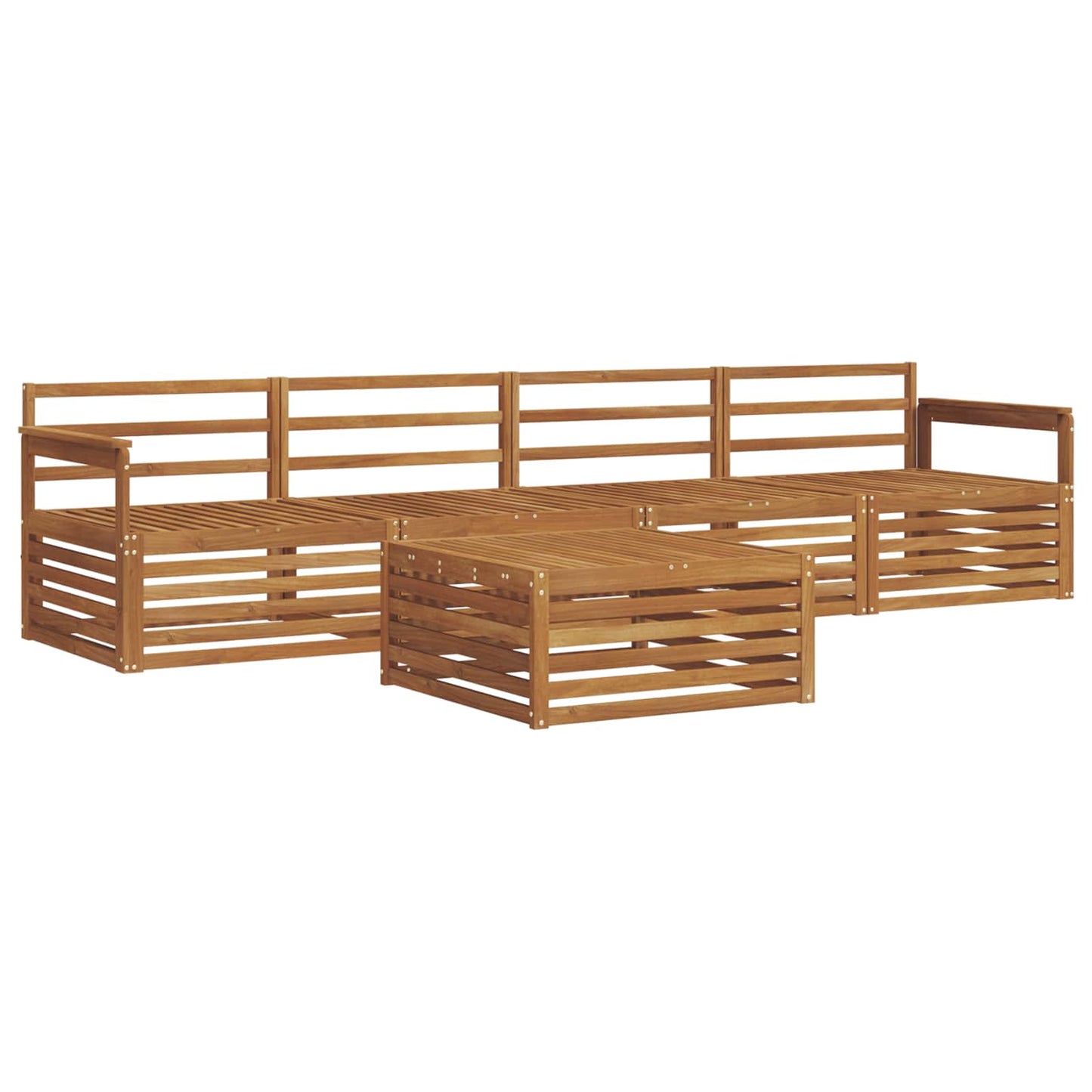 Set di divani da esterno 5 pcs Naturale | homemem39
