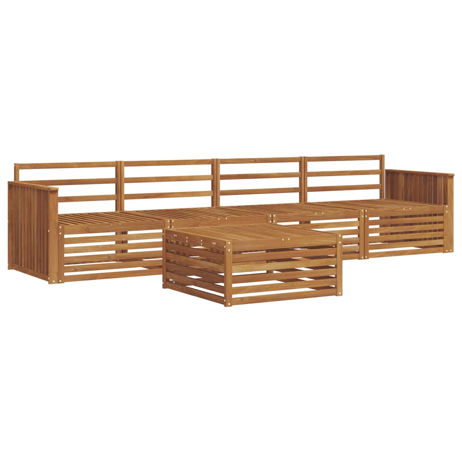 Set di divani da esterno 5 pcs Naturale | homemem39
