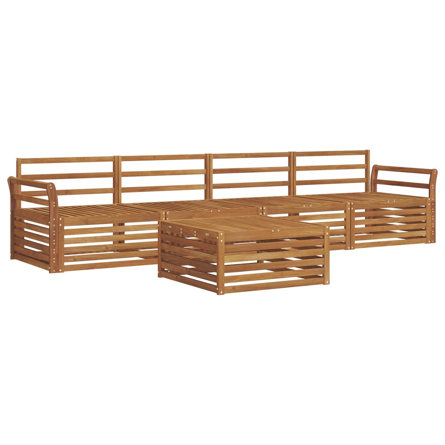 Set di divani da esterno 5 pcs Naturale