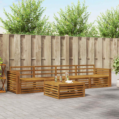 Set di divani da esterno 5 pcs Naturale