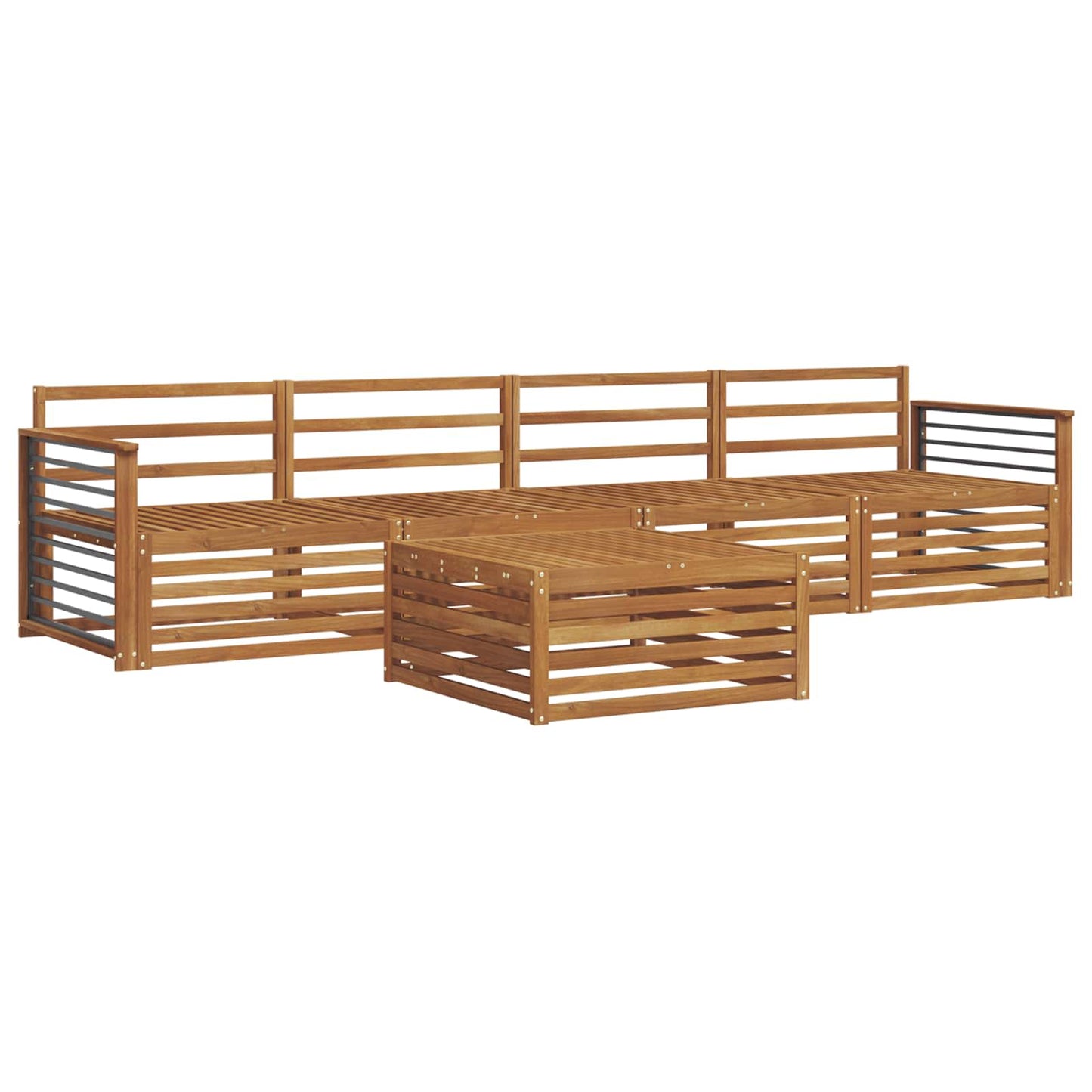 Set di divani da esterno 5 pcs Naturale | homemem39