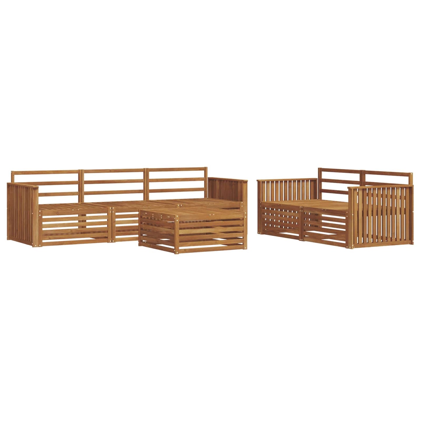 Set di divani da esterno 6 pcs Naturale | homemem39