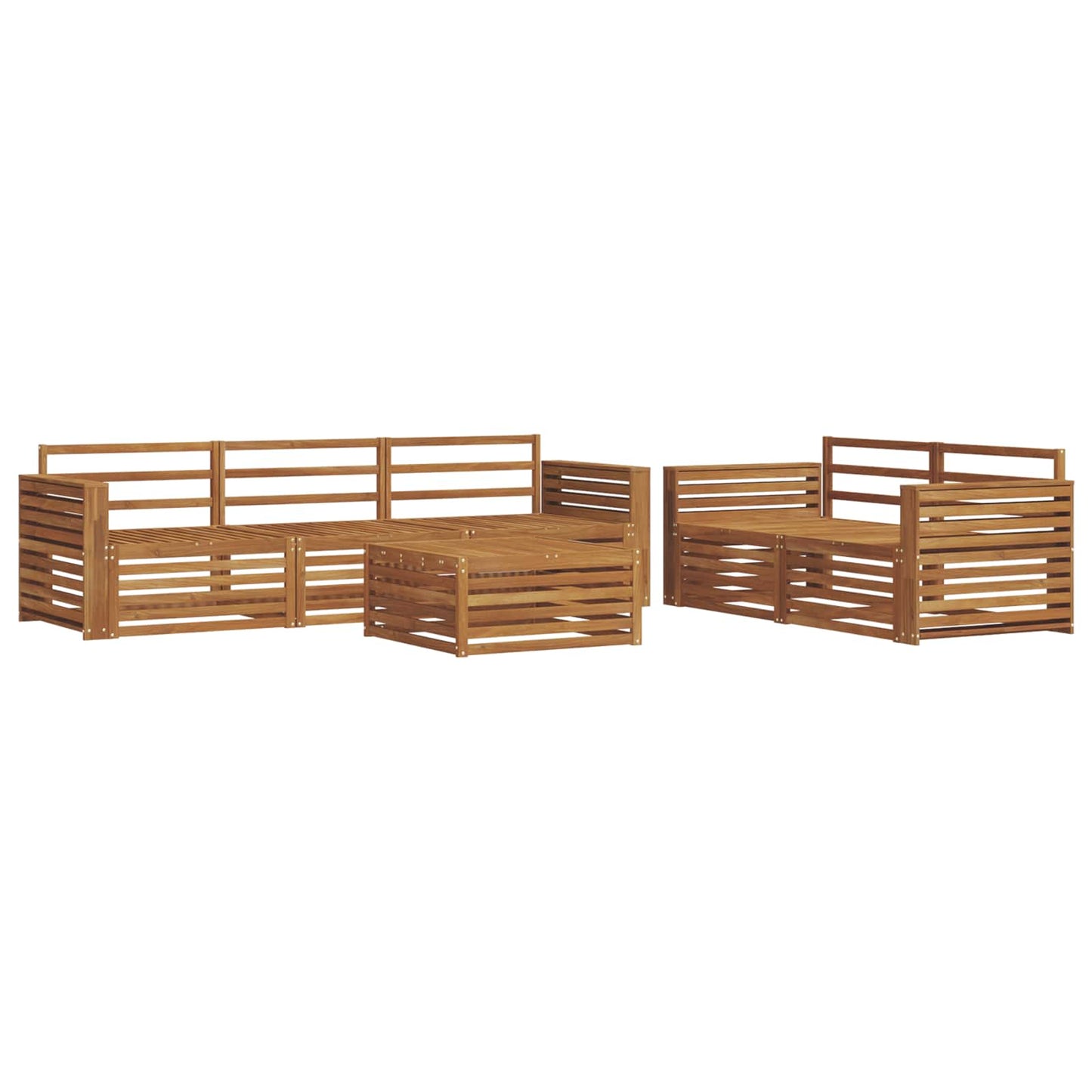 Set di divani da esterno 6 pcs Naturale | homemem39