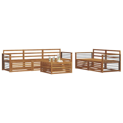 Set di divani da esterno 6 pcs Naturale