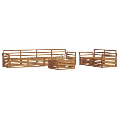 Set di divani da esterno 7 pcs Naturale | homemem39