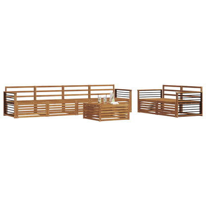 Set di divani da esterno 7 pcs Naturale | homemem39