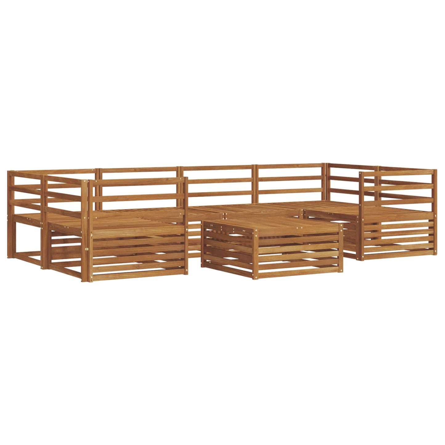 Set di divani da esterno 7 pcs Naturale | homemem39