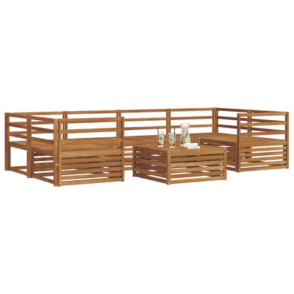 Set di divani da esterno 7 pcs Naturale