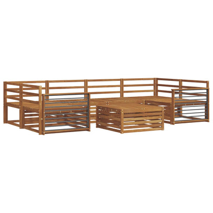 Set di divani da esterno 7 pcs Naturale