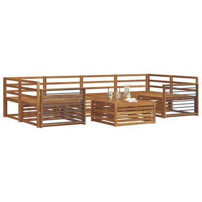 Set di divani da esterno 7 pcs Naturale | homemem39