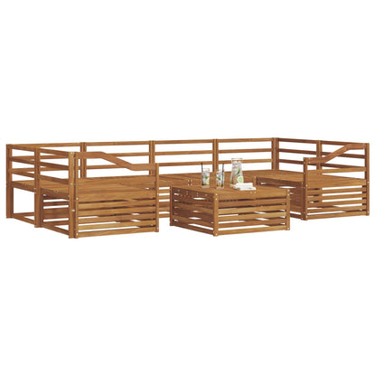 Set di divani da esterno 7 pcs Naturale