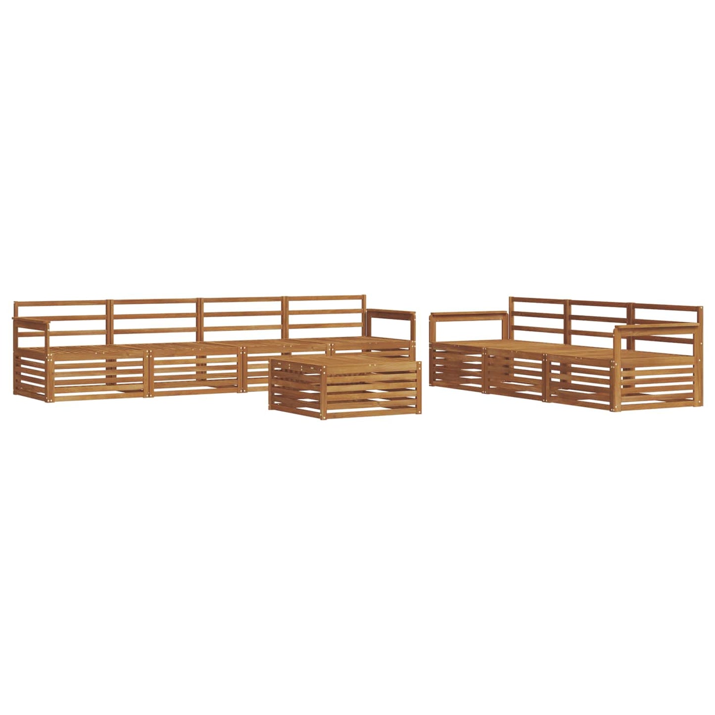 Set di divani da esterno 8 pcs Naturale | homemem39