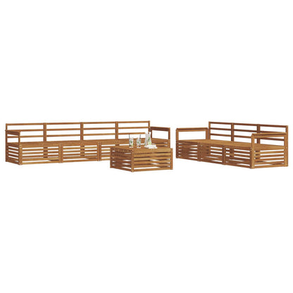 Set di divani da esterno 8 pcs Naturale | homemem39