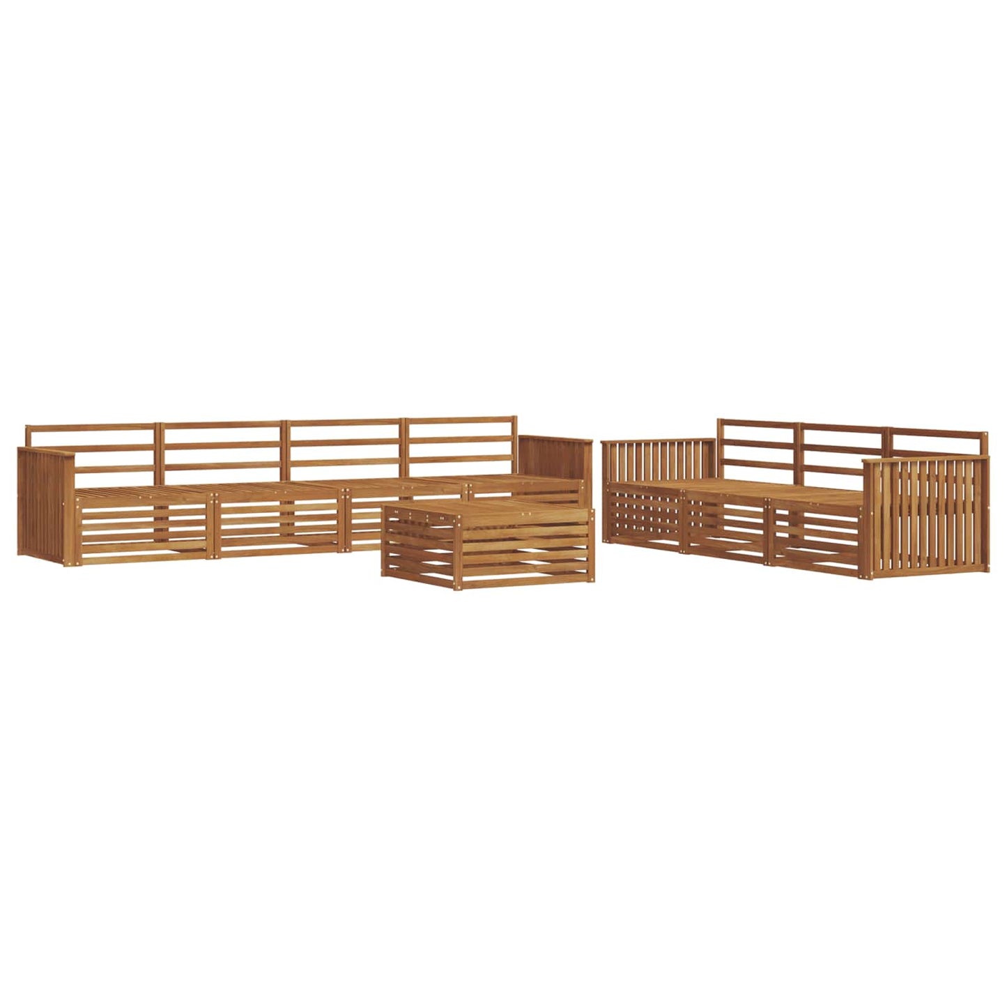 Set di divani da esterno 8 pcs Naturale | homemem39