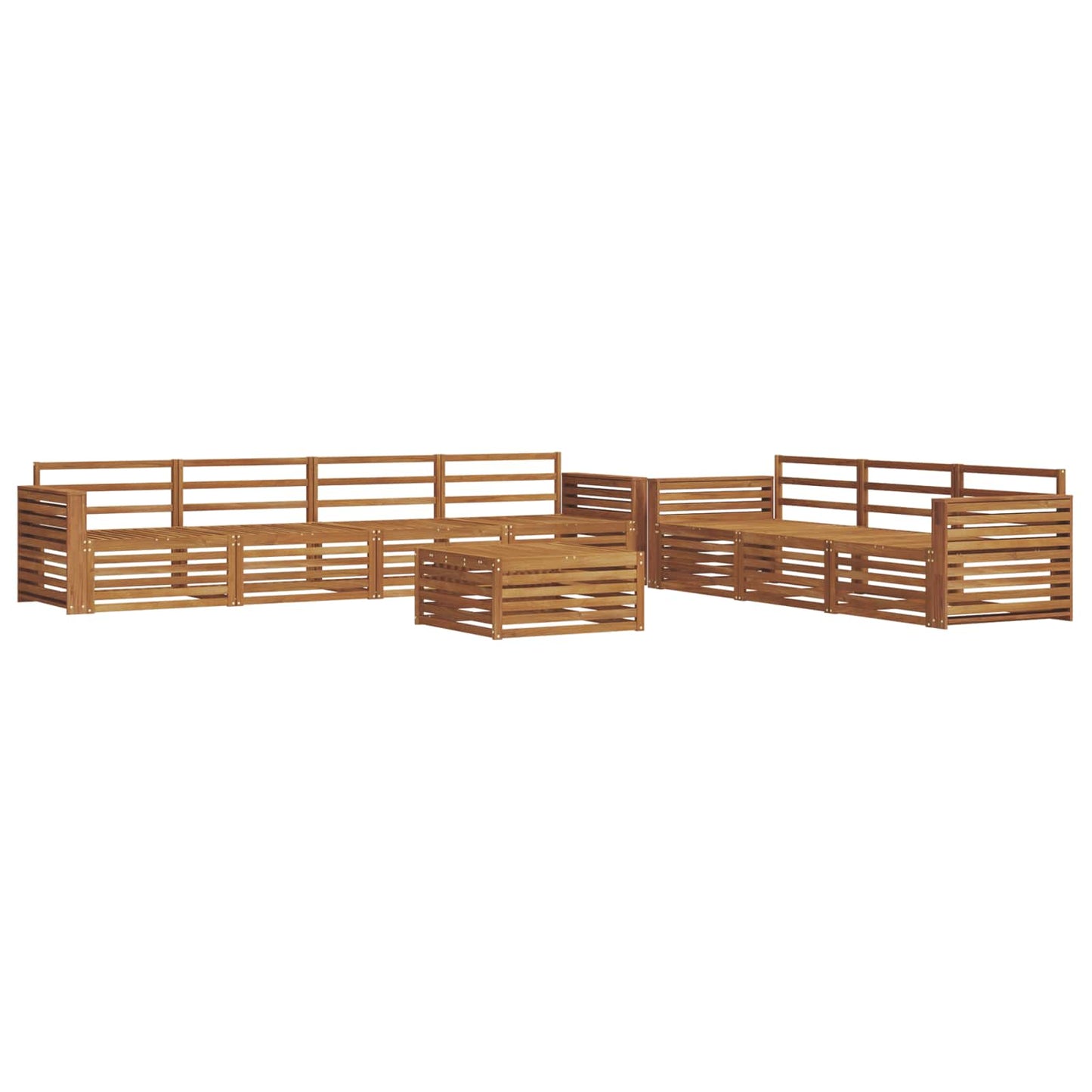 Set di divani da esterno 8 pcs Naturale