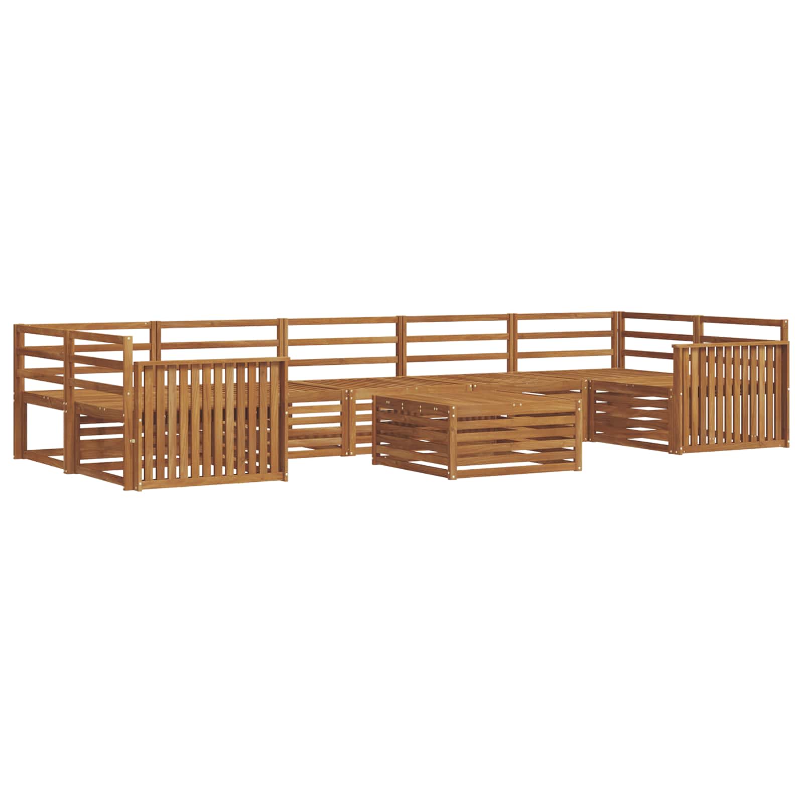 Set di divani da esterno 8 pcs Naturale | homemem39