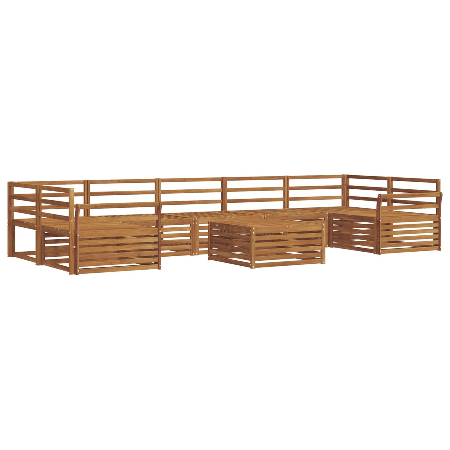 Set di divani da esterno 8 pcs Naturale