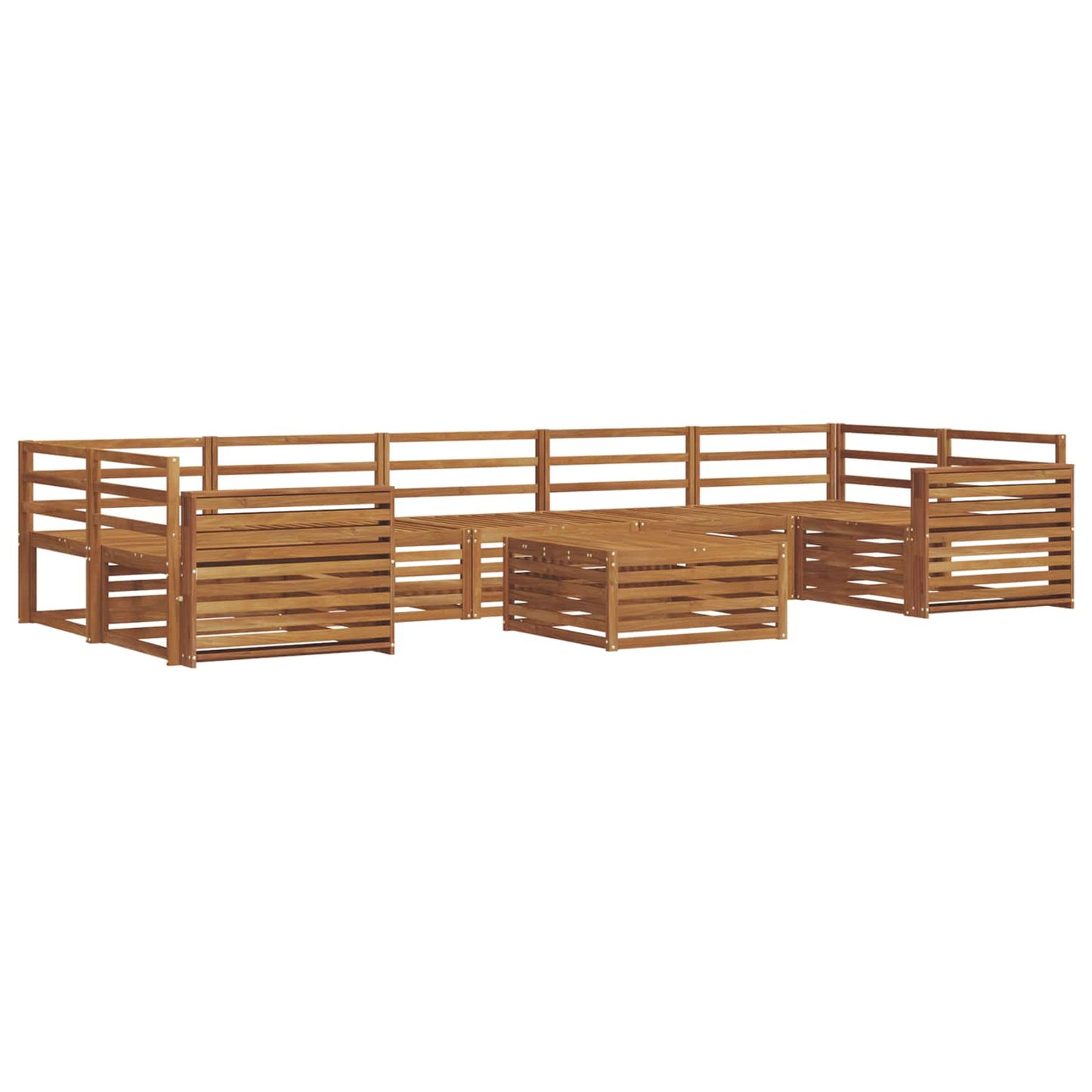 Set di divani da esterno 8 pcs Naturale