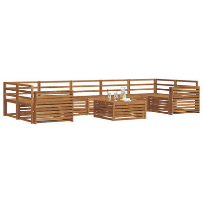 Set di divani da esterno 8 pcs Naturale