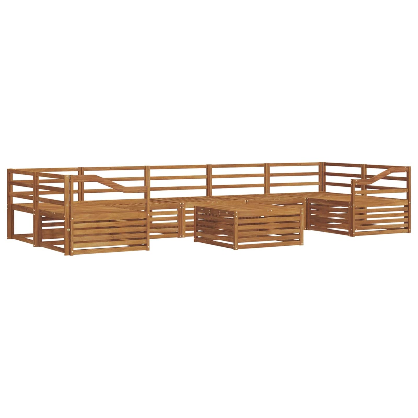 Set di divani da esterno 8 pcs Naturale