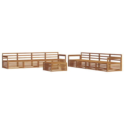 Set di divani da esterno 9 pcs Naturale | homemem39