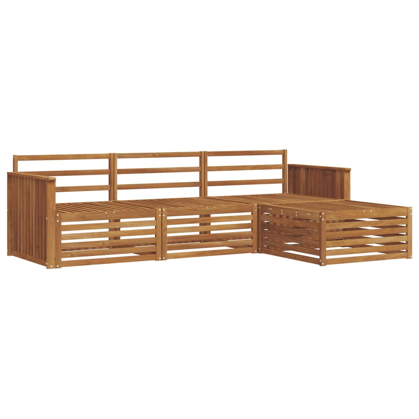 Set di divani da esterno Naturale 249,5 x 162,5 x 73 cm | homemem39