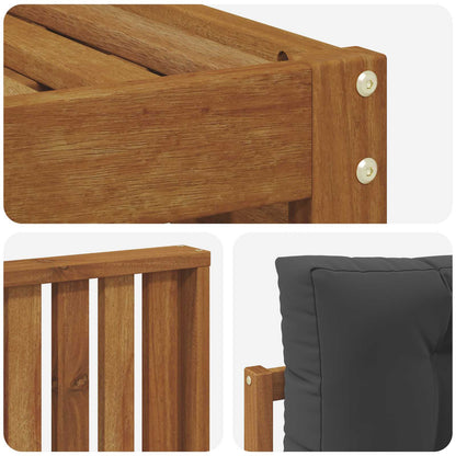 Set di divani da esterno con cuscino Naturale e Antracite | homemem39