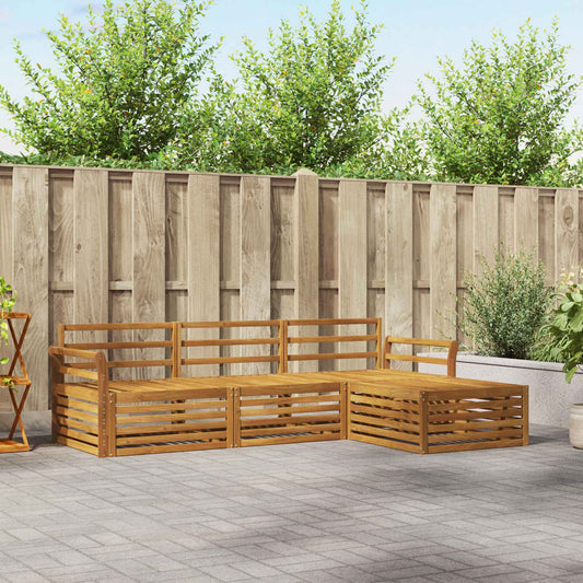 Set di divani da esterno Naturale 254 x 162,5 x 73 cm