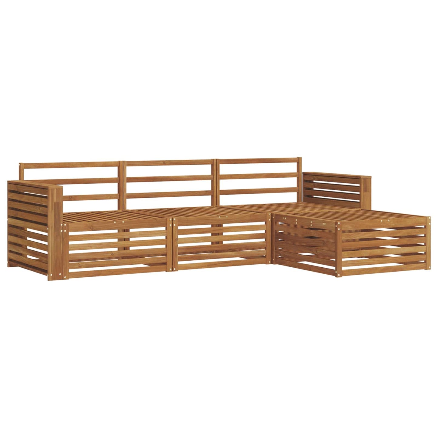 Set di divani da esterno Naturale 257,5 x 162,5 x 73 cm