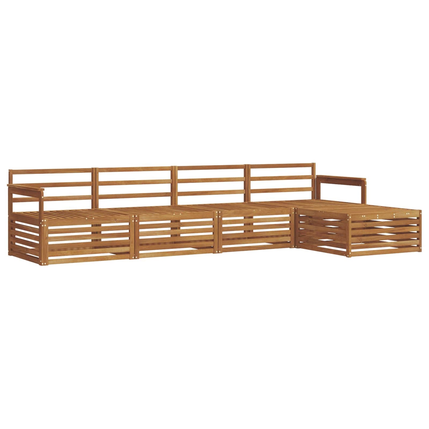 Set di divani da esterno 5 pcs Naturale | homemem39