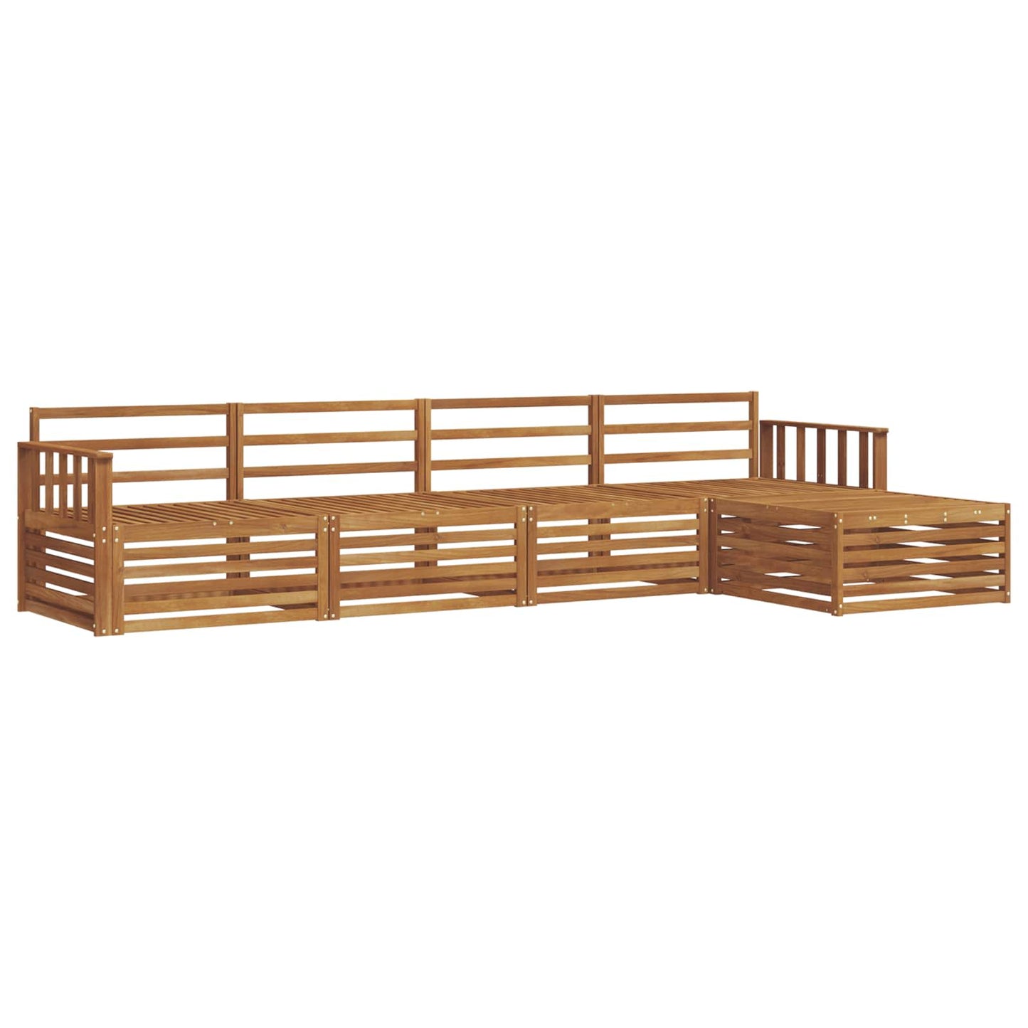 Set di divani da esterno 5 pcs Naturale