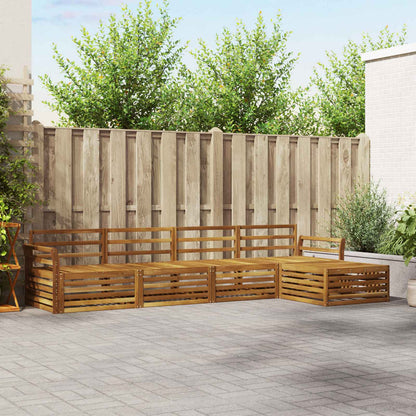 Set di divani da esterno 5 pcs Naturale | homemem39