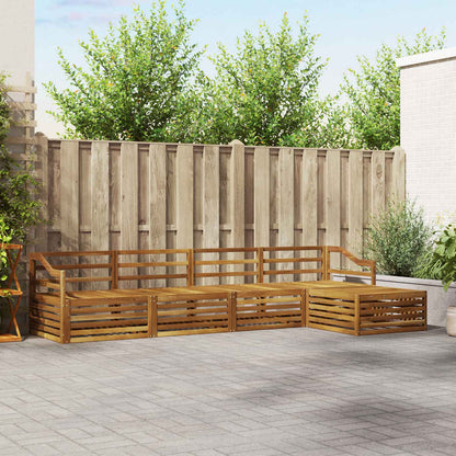 Set di divani da esterno 5 pcs Naturale | homemem39