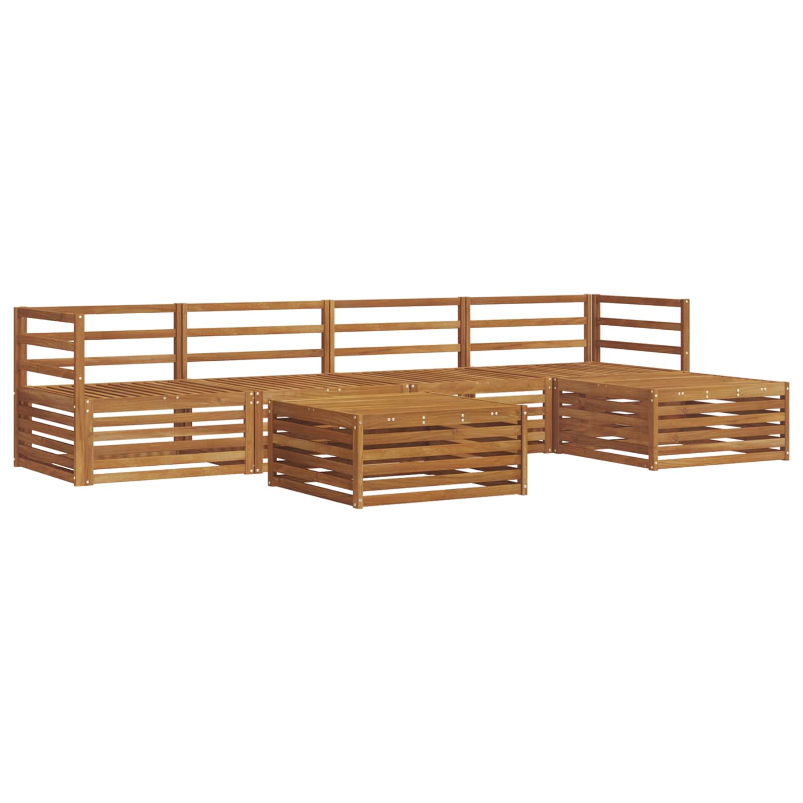 Set di divani da esterno 6 pcs Naturale | homemem39