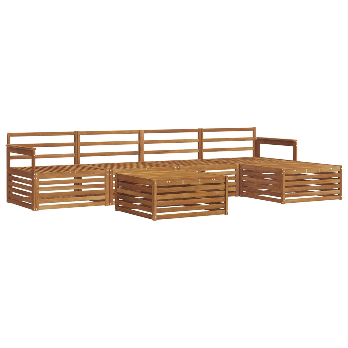 Set di divani da esterno 6 pcs Naturale | homemem39