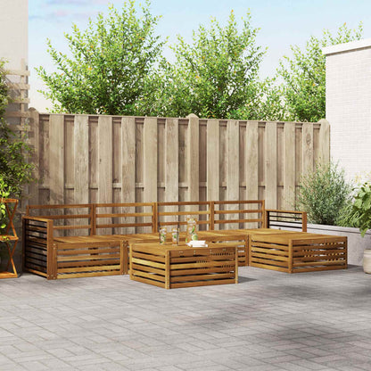 Set di divani da esterno 6 pcs Naturale