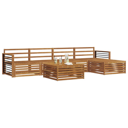 Set di divani da esterno 6 pcs Naturale