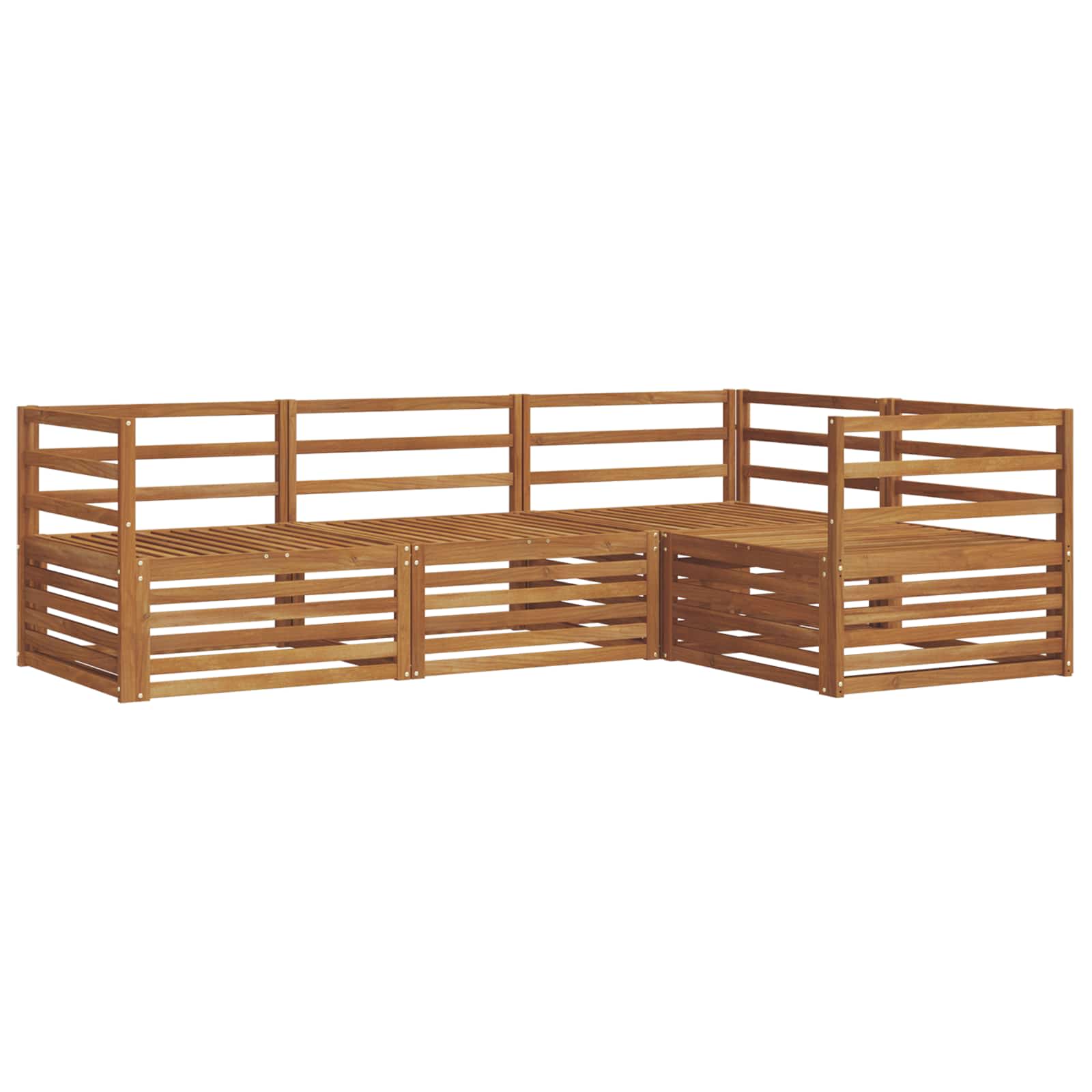Set di divani da esterno 4 pcs Naturale | homemem39