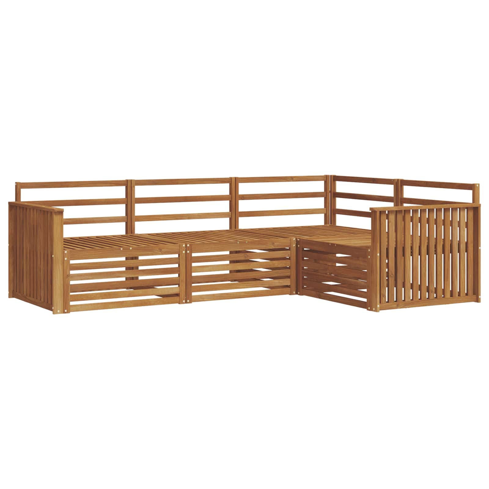 Set di divani da esterno 4 pcs Naturale | homemem39