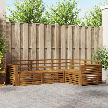 Set di divani da esterno 4 pcs Naturale