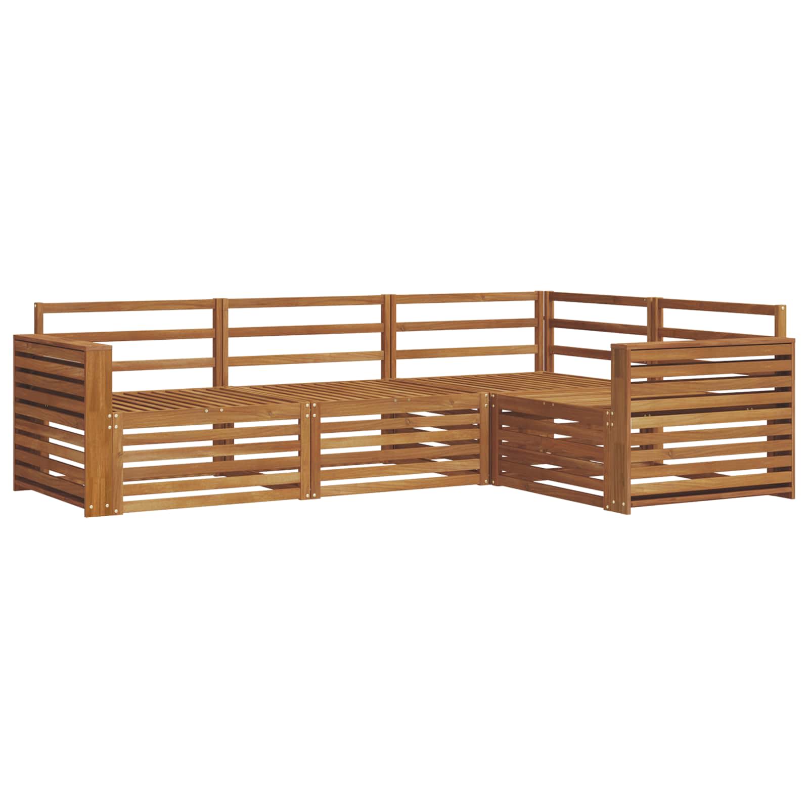 Set di divani da esterno 4 pcs Naturale | homemem39