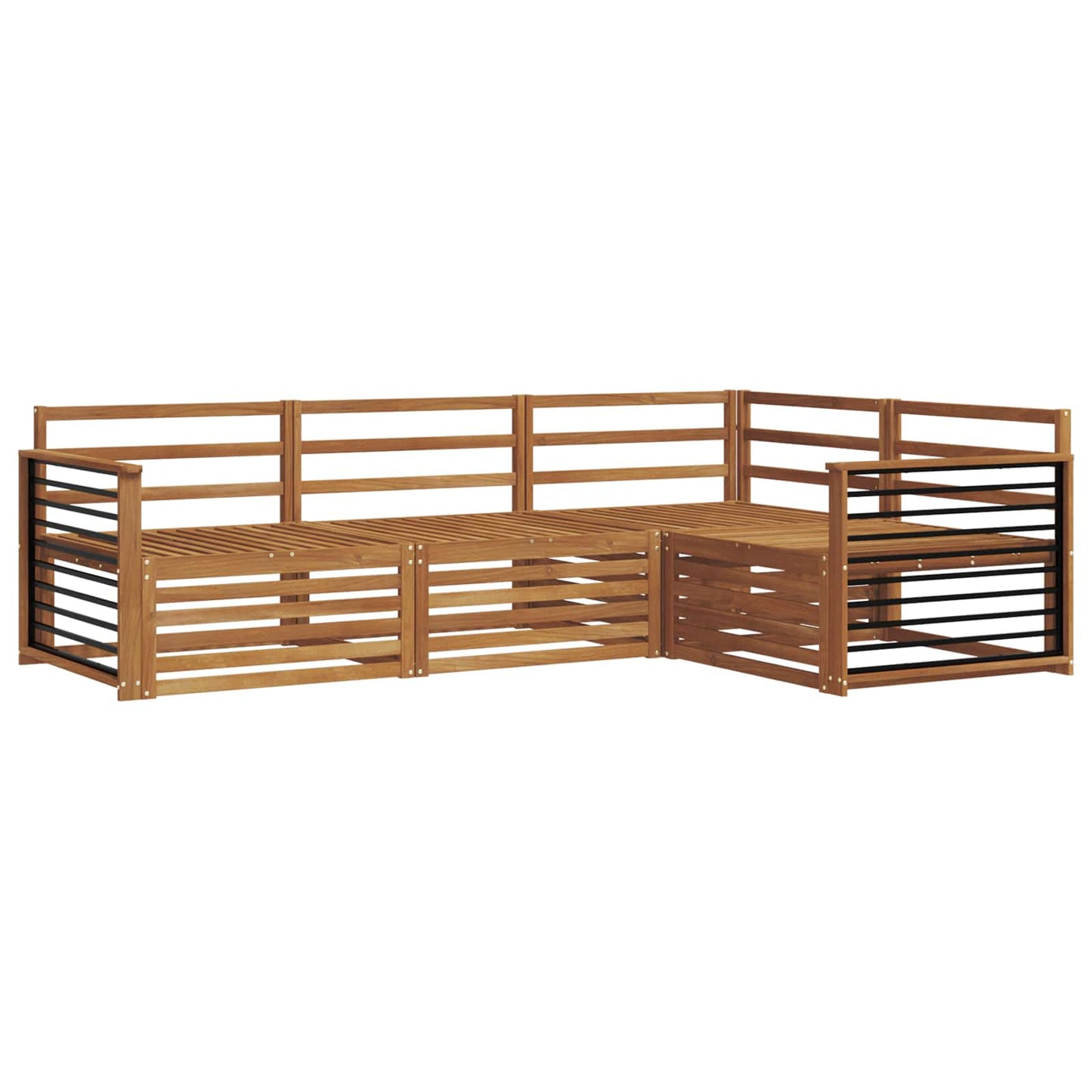 Set di divani da esterno 4 pcs Naturale
